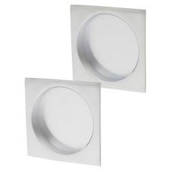ECLISSE Essentials Square Fire Rated Flush Handle Set - Satin Chrome