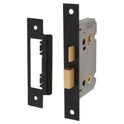 Touchpoint Contract Bathroom Lock - 65mm Case - 44mm Backset - Matt Black