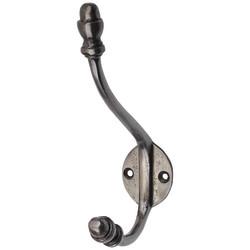 Olde Forge Single Hat & Coat Hook - 165 x 36mm - Pewter