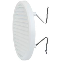 Clip Fit Round Vent - 156 x 13.5mm - 8900mm² Free Air Flow - White Plastic