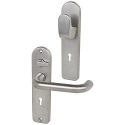 Union Satin Chrome Return to Door Nightlatch Keyhole Lock Door Handles - 3R35 Range - 200 x 50mm