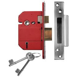 UNION 2200S StrongBOLT BS3621:2007 5 Lever Sashlock - 68mm Case - 45mm Backset - Satin Stainless