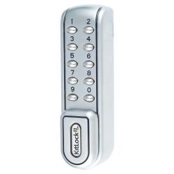 Codelocks Kitlock KL1200 Electronic Locker and Cabinet Code Lock - Silver Grey
