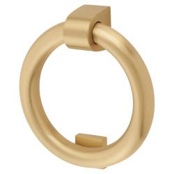 Heritage Brass by M Marcus Ring Door Knocker - Satin Brass - 107 x 77mm