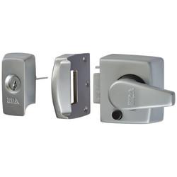 ERA BS8621:2007 Keyless Egress Nightlatch - 40mm Backset - Satin Chrome Case/Cylinder