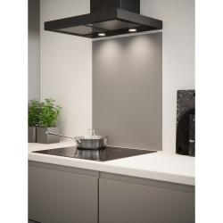 Self Adhesive Glass Kitchen Splashback - 750 x 600mm - Matt Grey