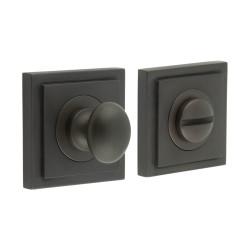 Burlington by Frelan Inner 1 Turn & Release with Square Stepped Rose - 47 x 47mm - Dark Bronze