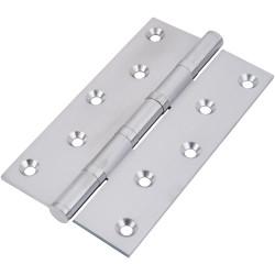 Performance Brass Ball Bearing Butt Door Hinge - 152 x 89 x 4mm - Satin Chrome - Pair