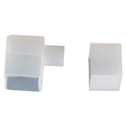 Integral LED End Cap From Bottom End for 12 x 17mm Side Bend Neon Strip Light - Pack of 5