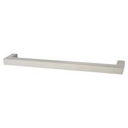 Altro 14mm Square D-Bar Cabinet Pull Handle - 224mm Centres - Satin Stainless Steel