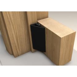 Finger Wizard Half Set - 1950mm Length - Hinge Side Only - Black