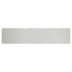 Touchpoint Aluminium Kick Plate - 900 x 150 x 1.2mm - 8 Screw Holes - Satin Anodised
