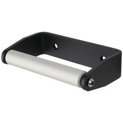 Locking Toilet Roll Holder - 12-21mm Panels - Black Fine Textured
