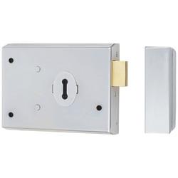 Altro Rim Deadlock - 105 x 80mm - Satin Chrome