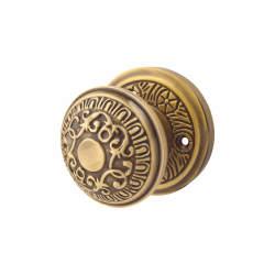 Heritage Brass by M Marcus Antique Brass Aydon Mortice Door Knob - 69mm Rose Diameter