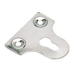 Touchpoint Slotted Glass / Mirror Fixing Plate - 32mm Width - Polished Chrome - Pack of 10