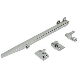 Altro Timber Range Locking Casement Window Stay - 11"/280mm Length - Bright Chrome