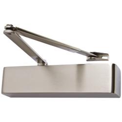 Briton 1130B Overhead Fire Door Closer - Power Size 2-6 - Push/Pull Mounting - Satin Stainless Steel