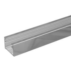 Altro Dry Glazing 2500mm Channel - 10mm Glass Shower Doors & Panels - Polished Aluminium