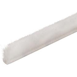 Exitex Sash Window Slide Pile with Fin - 100m Length - 8.5mm Pile - White