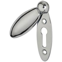 Altro Teardrop Covered Escutcheon - 59 x 20mm - Keyhole - Polished Chrome