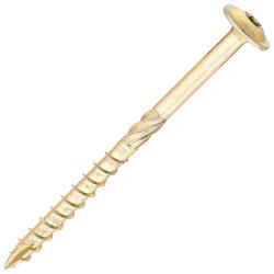 SiDAX Timber Frame Screws Wafer Head - 6.7 x 95mm - Yellow Zinc - Pack of 50