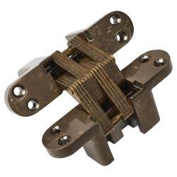 Altro Concealed Hinge - 117 x 28mm - Antique Brass - Pair