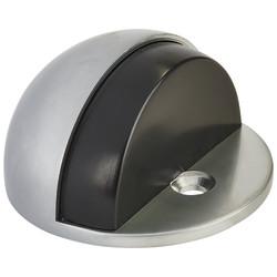Hampstead Half Moon Oval Floor Door Stop - 30 x 45mm - Satin Chrome