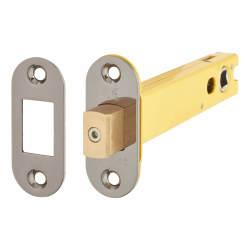 Altro 8mm Tubular Bathroom Deadbolt - 127mm Case - 108mm Backset - Radius - Black Nickel