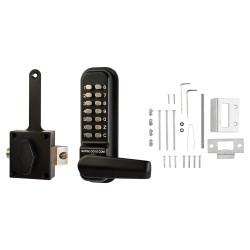 Borg BL4409 External Marine Grade Push Button Slam Latch Code Lock - Black