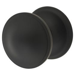 Heritage Brass by M Marcus Matt Black Round Centre Door Knob - 81mm Rose Diameter