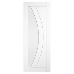 LPD Girona 1 Light Clear Glazed Primed Solid Internal Door - 2040 x 926 x 40mm - White
