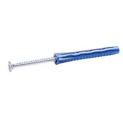 Rawlplug RAWL4ALL Nylon Plug - 10 x 50mm and Screw - Blue - Pack of 25