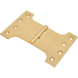 Parliament Hinge - 100 x 100 x 150mm - Polished Brass - Pair