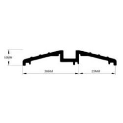Sealmaster Watershed Seal - 2100mm Length - TKS Threshold - Inward/Outward Opening Doors - Silver