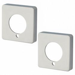 Jigtech Square Privacy Rose Cover - Polished Chrome