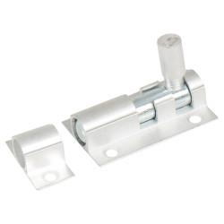Touchpoint Brushed Aluminium Straight Barrel Bolt - 38 x 25mm