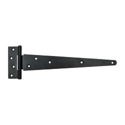 Heavy Duty Gate/Door Tee Hinge - 400 x 40mm - Black Powder Coated - Pair