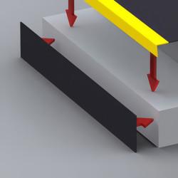 SlipGrip Riser Plate - 1500 x 145mm - Black
