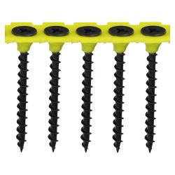 TIMCO Collated Coarse Thread Drywall Screws - 3.5 x 45mm - Black Phosphate - Pack of 1000