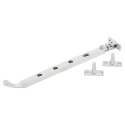 Hampstead Bulb End Casement Window Stay - 10"/250mm Length - Soft Satin Chrome