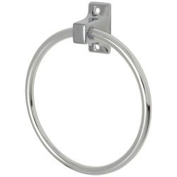 Croydex Sutton Towel Ring - 170 x 150 x 42mm - Polished Chrome