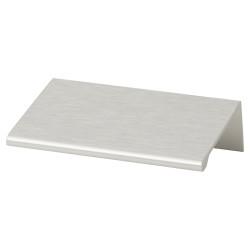 Touchpoint Serva Lipped Edge Cabinet Pull Handle - 64mm Centres - Brushed Aluminium