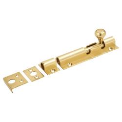 Altro Polished Brass Straight Barrel Bolt - Decorative Range - 100 x 32mm