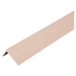 Rothley 2500mm Aluminium Angle - Unequal Sided - 15.5 x 27.5 x 1mm - Rose Gold