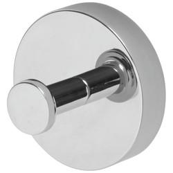 Croydex Romsey Single Robe Hook - 53 x 37mm - Polished Chrome