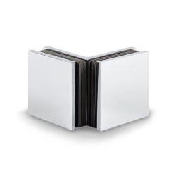 Bohle Bilbao Small Glass to Glass Clamp - 90° - 8-12mm Glass - Polished Chrome