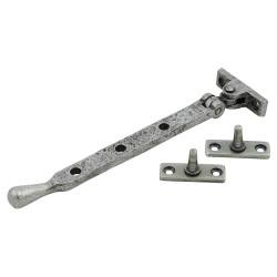 From The Anvil Pear Drop Casement Window Stay - 8"/203mm Length - Pewter