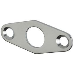 Budget Lock Escutcheon - 51 x 21mm - Satin Chrome