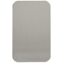 Touchpoint Jumbo Adhesive Fixing Escutcheon - 100 x 60mm - Blank - Satin Stainless Steel